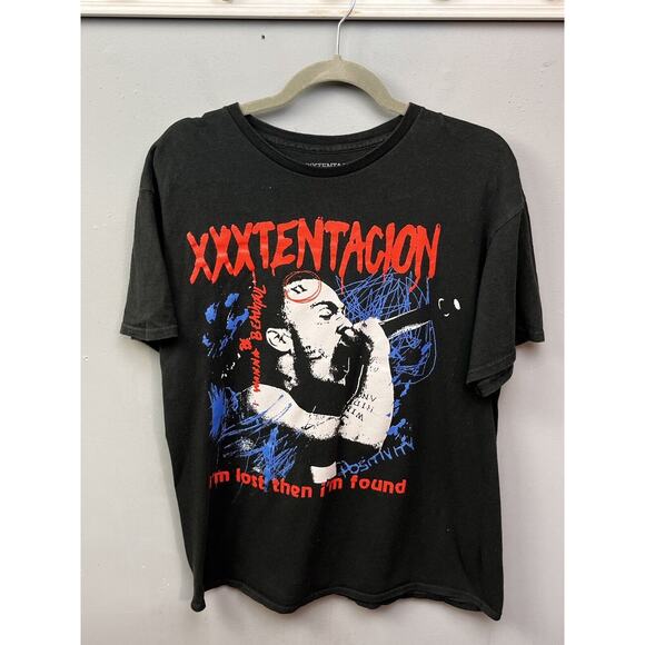 XXXTentacion I'm lost then I'm found Graphic T shirt Large Black - Picture 1 of 6